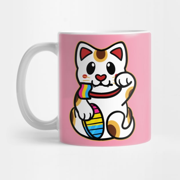 LGBTQ+ Pride Lucky Cat - Pansexual by leashonlife